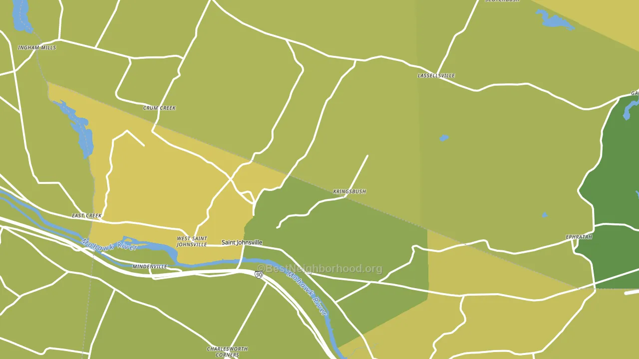 13452, NY block-group voter-turnout map