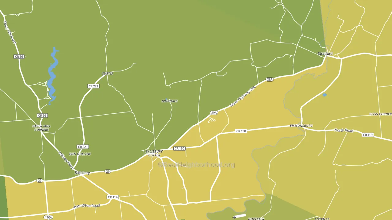 13454, NY block-group voter-turnout map
