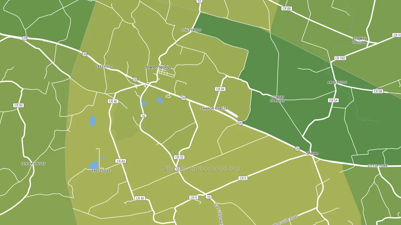 13459, NY block-group voter-turnout map