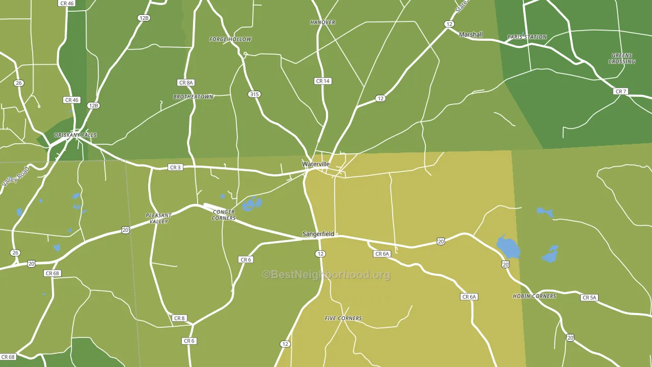 13480, NY block-group voter-turnout map