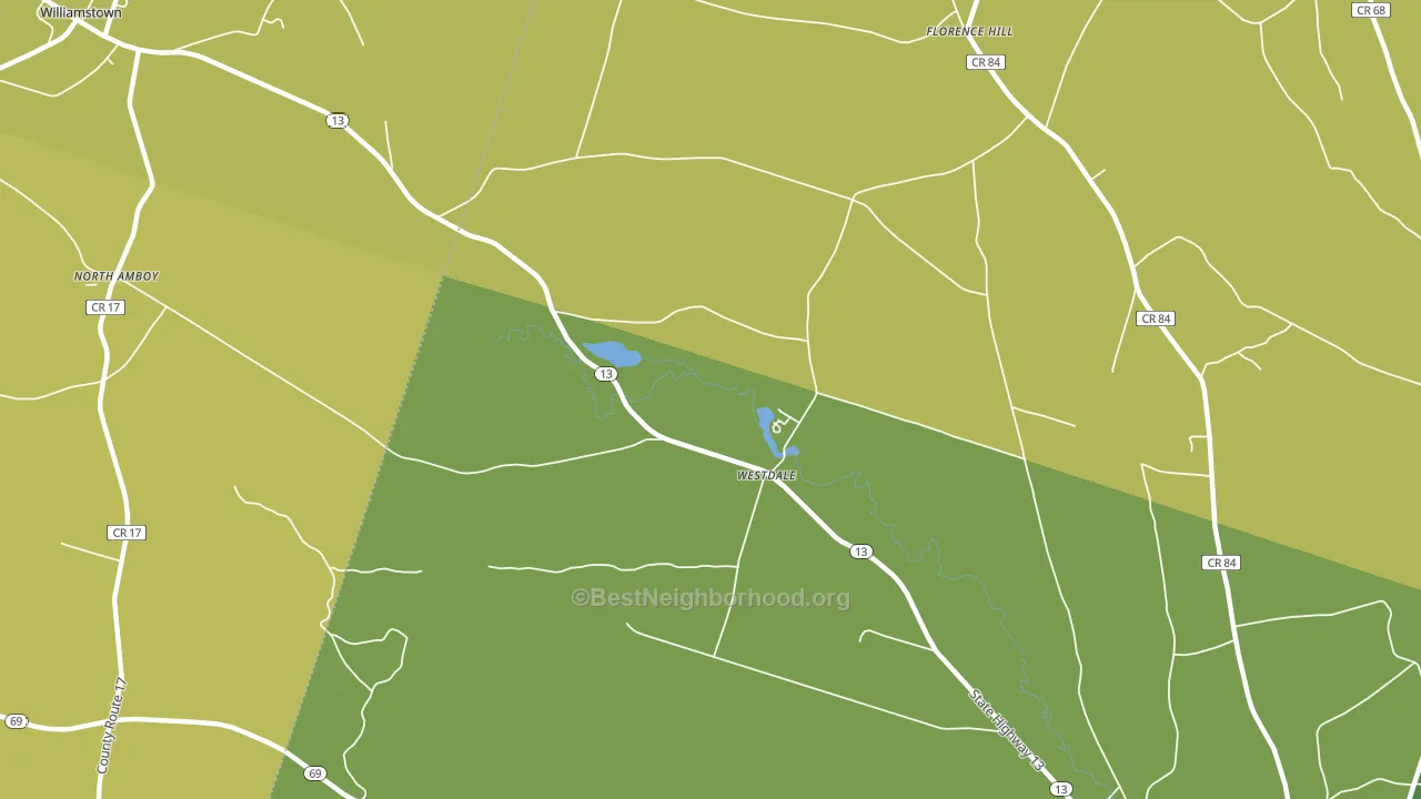 13483, NY block-group voter-turnout map