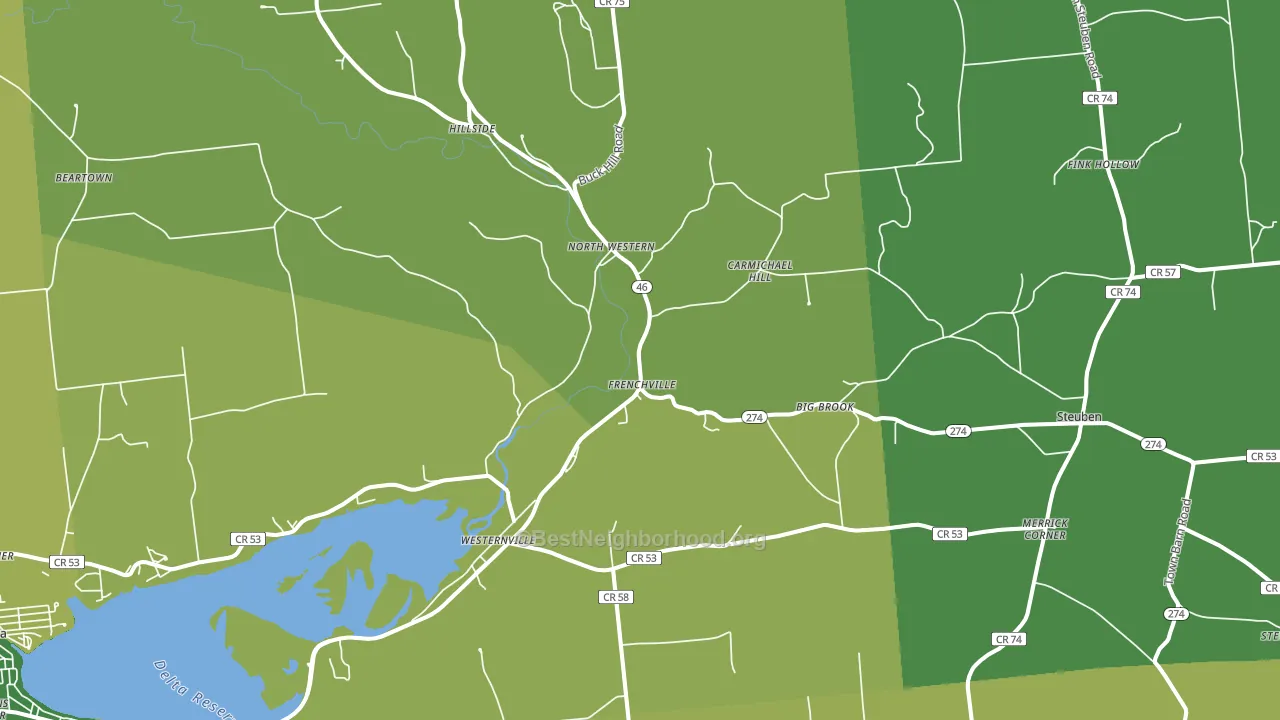 13486, NY block-group voter-turnout map