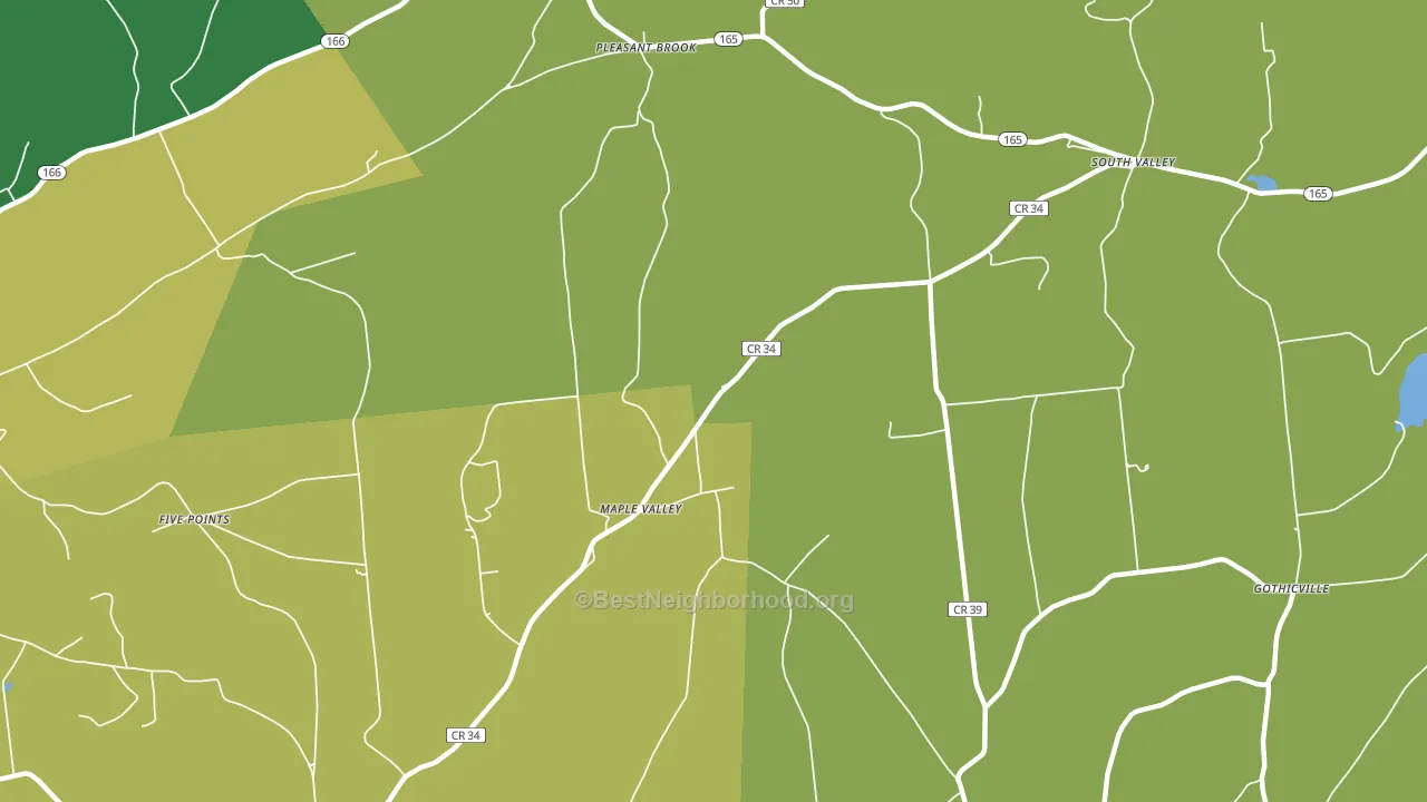 13488, NY block-group voter-turnout map