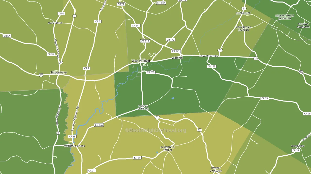 13491, NY block-group voter-turnout map