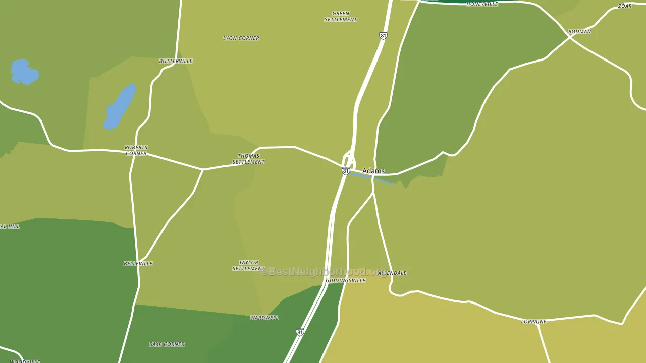13605, NY block-group voter-turnout map
