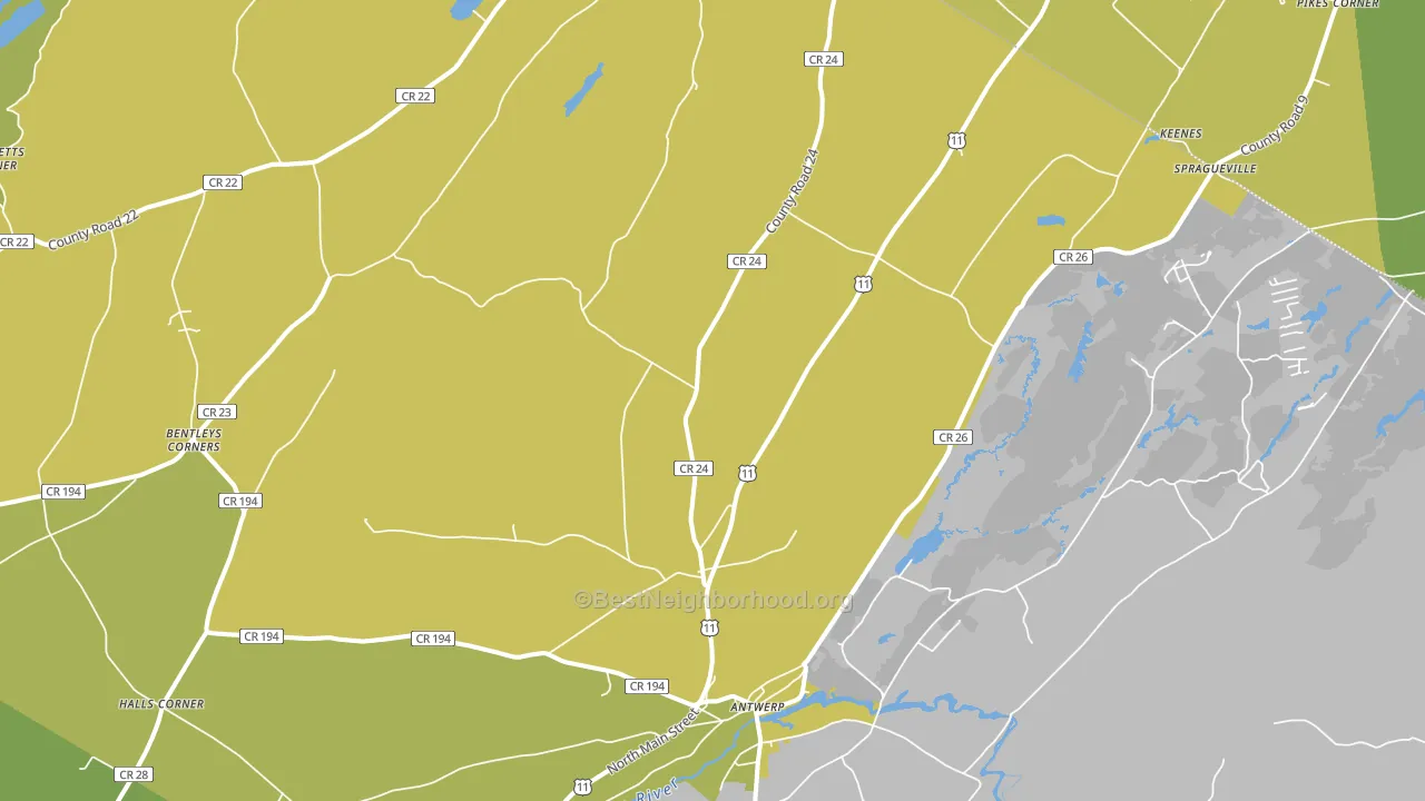 13608, NY block-group voter-turnout map