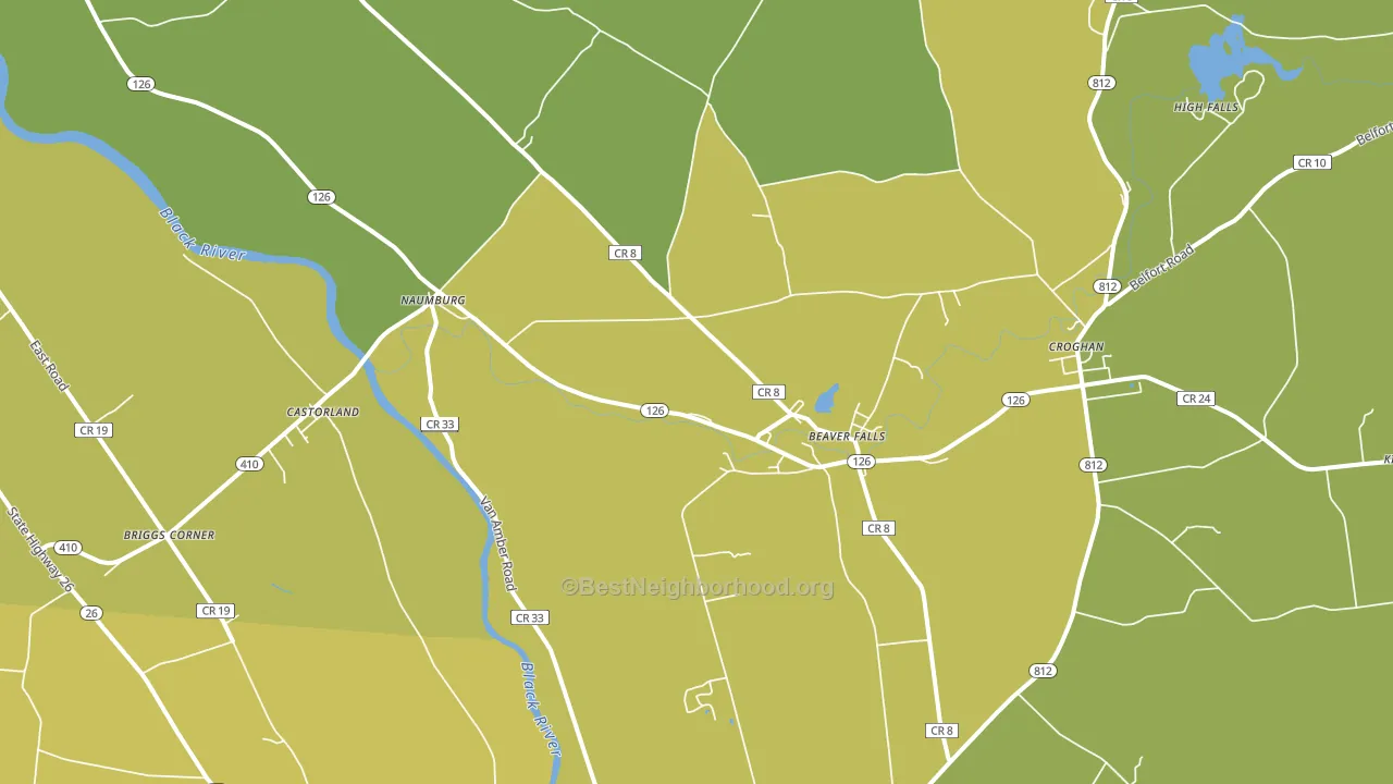 13620, NY block-group voter-turnout map
