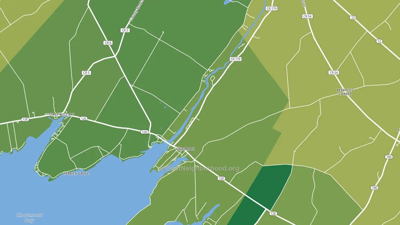 13622, NY block-group voter-turnout map