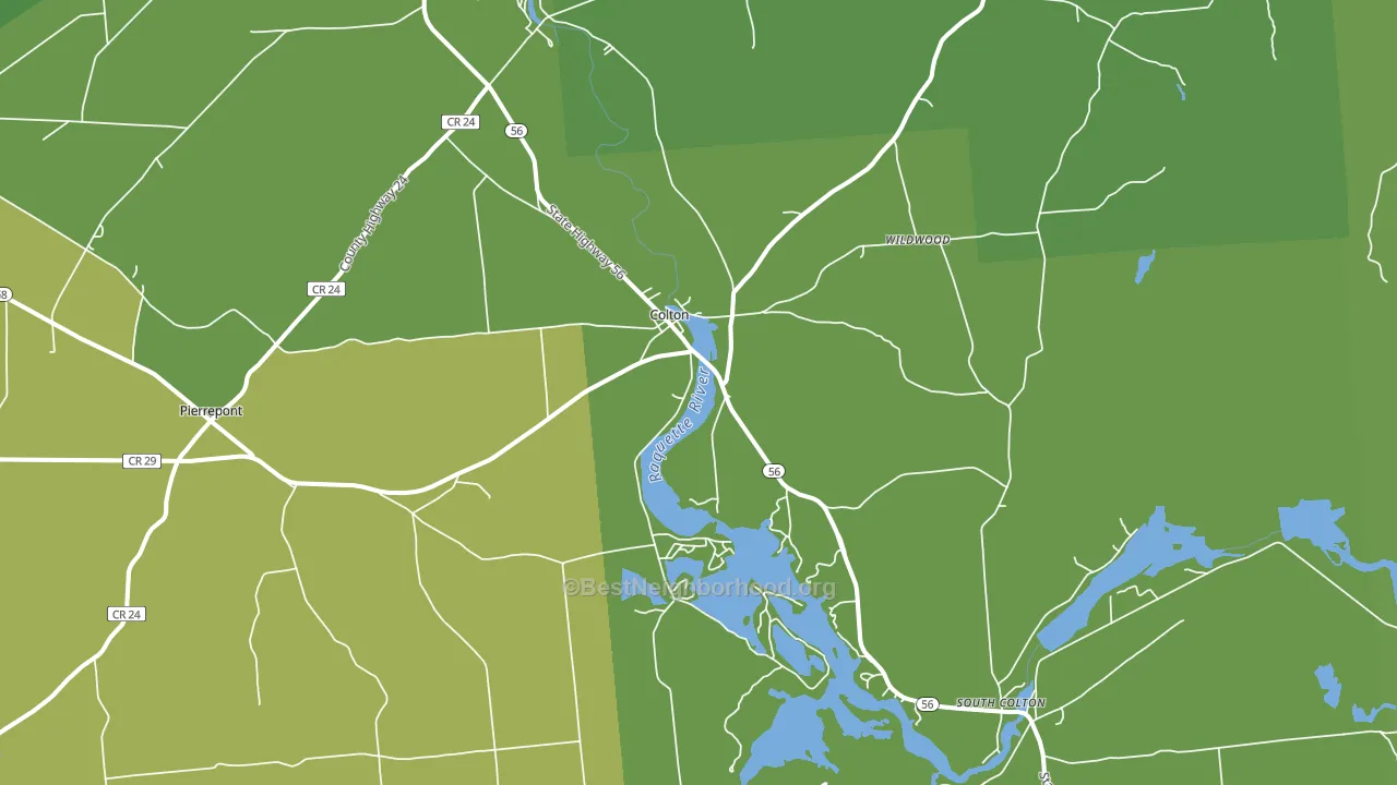 13625, NY block-group voter-turnout map