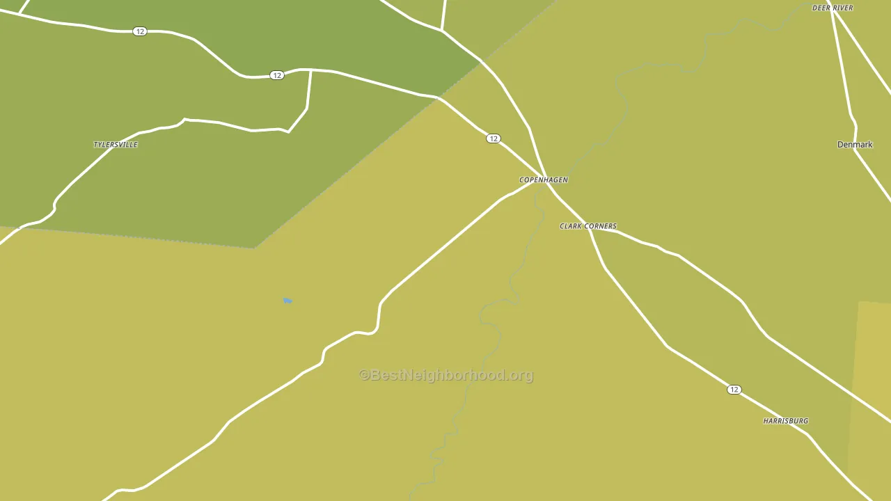 13626, NY block-group voter-turnout map