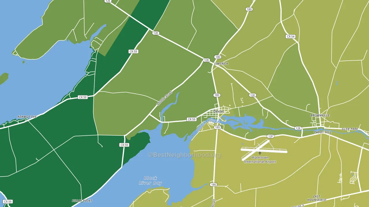 13634, NY block-group voter-turnout map