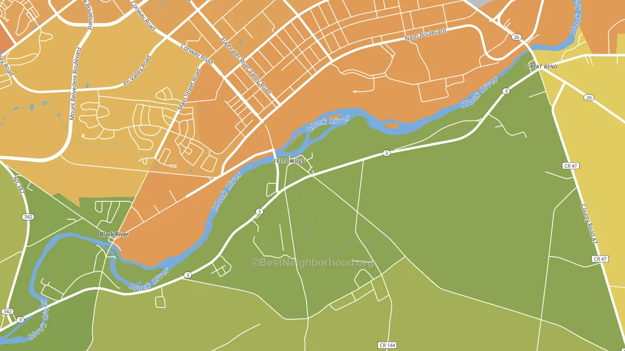13638, NY block-group voter-turnout map