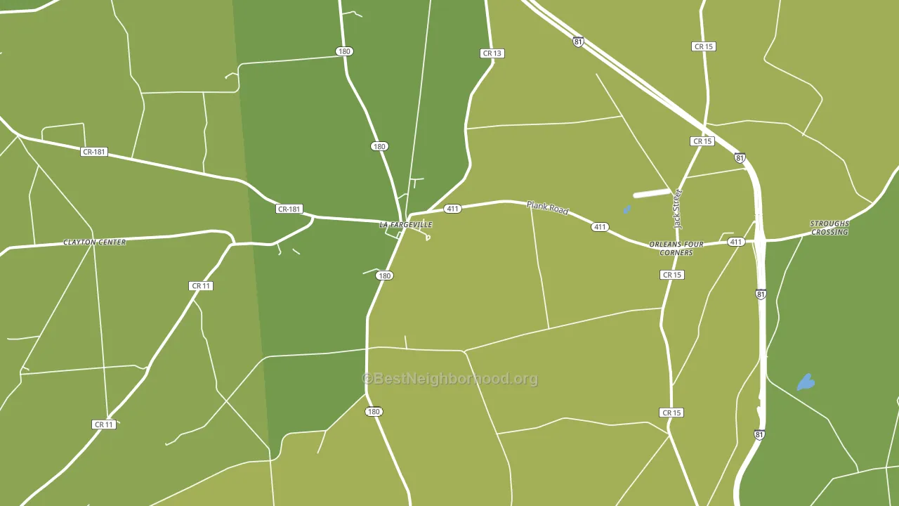 13656, NY block-group voter-turnout map