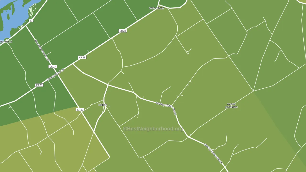 13658, NY block-group voter-turnout map