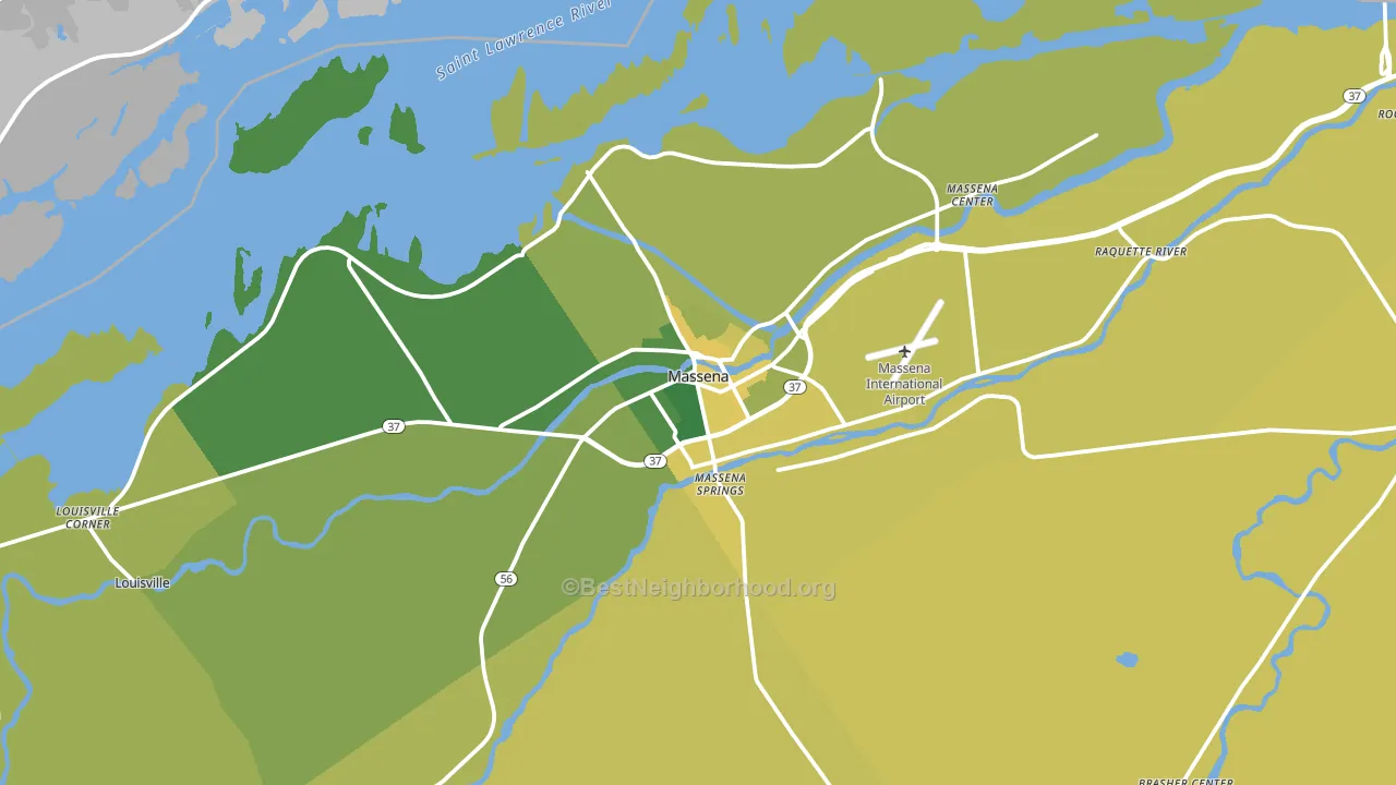 13662, NY block-group voter-turnout map