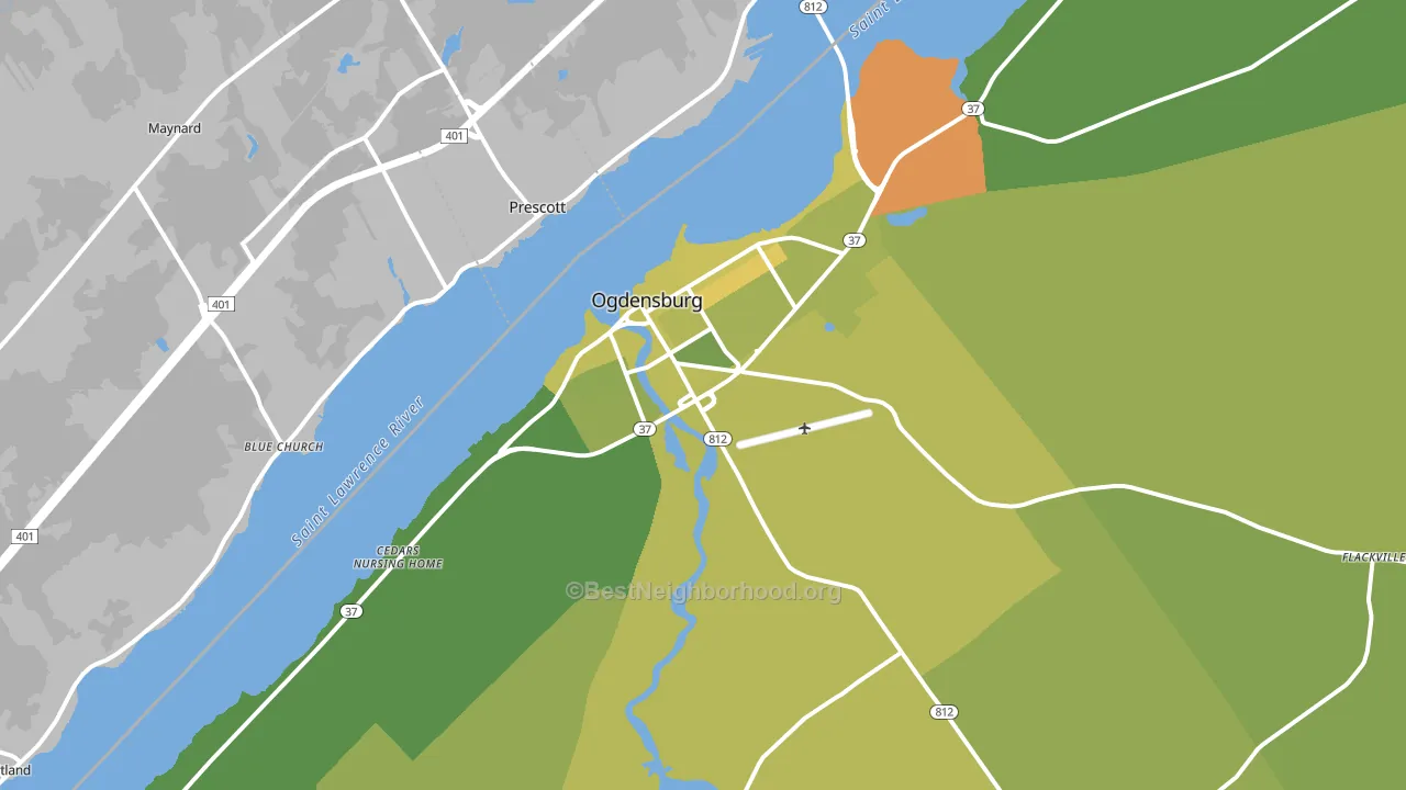 13669, NY block-group voter-turnout map