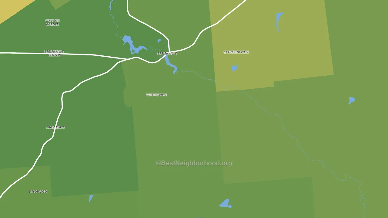 13672, NY block-group voter-turnout map