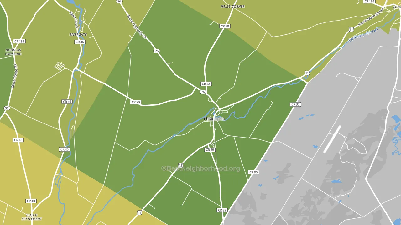 13673, NY block-group voter-turnout map