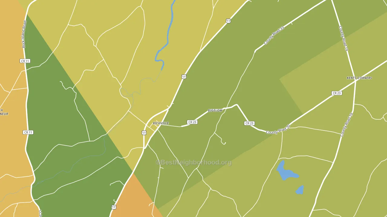 13681, NY block-group voter-turnout map