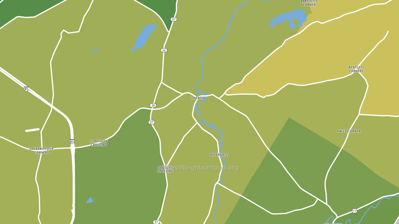 13691, NY block-group voter-turnout map