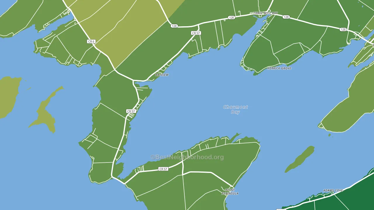 13693, NY block-group voter-turnout map