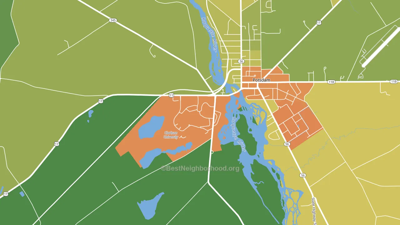 13699, NY block-group voter-turnout map
