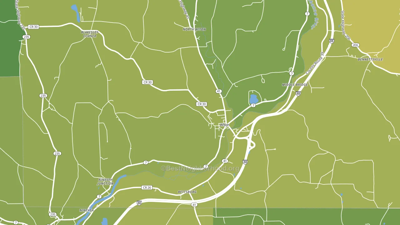 13730, NY block-group voter-turnout map