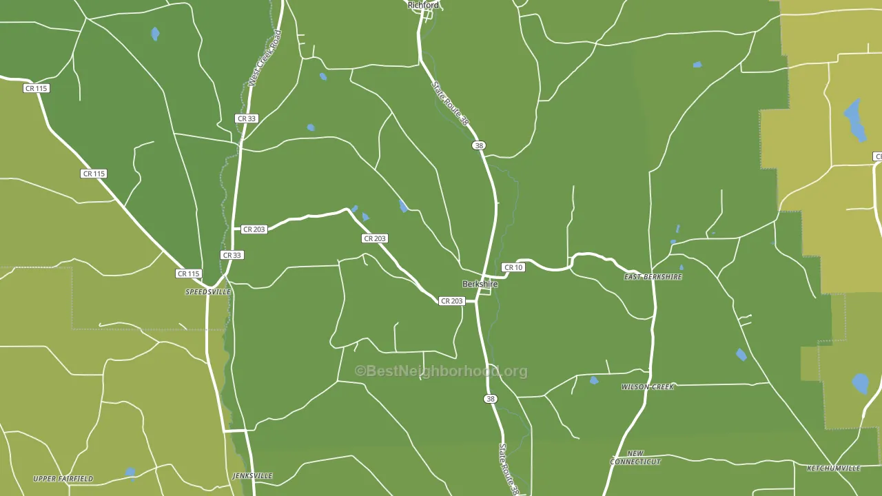 13736, NY block-group voter-turnout map