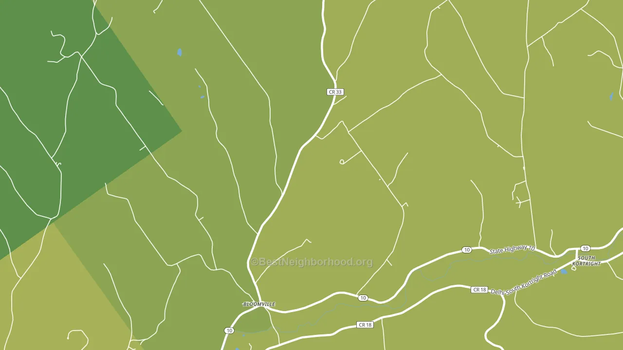 13739, NY block-group voter-turnout map