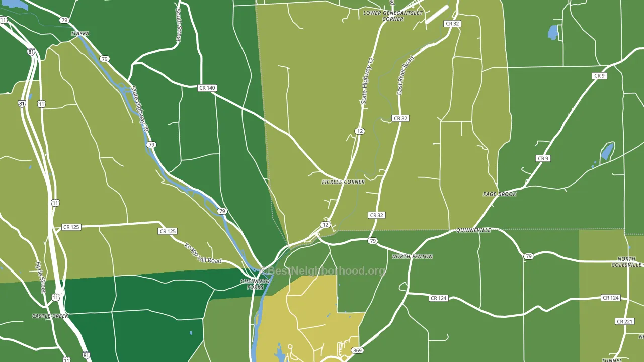 13746, NY block-group voter-turnout map