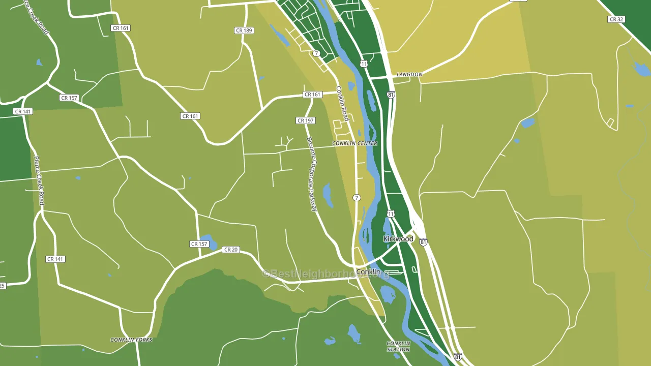 13748, NY block-group voter-turnout map