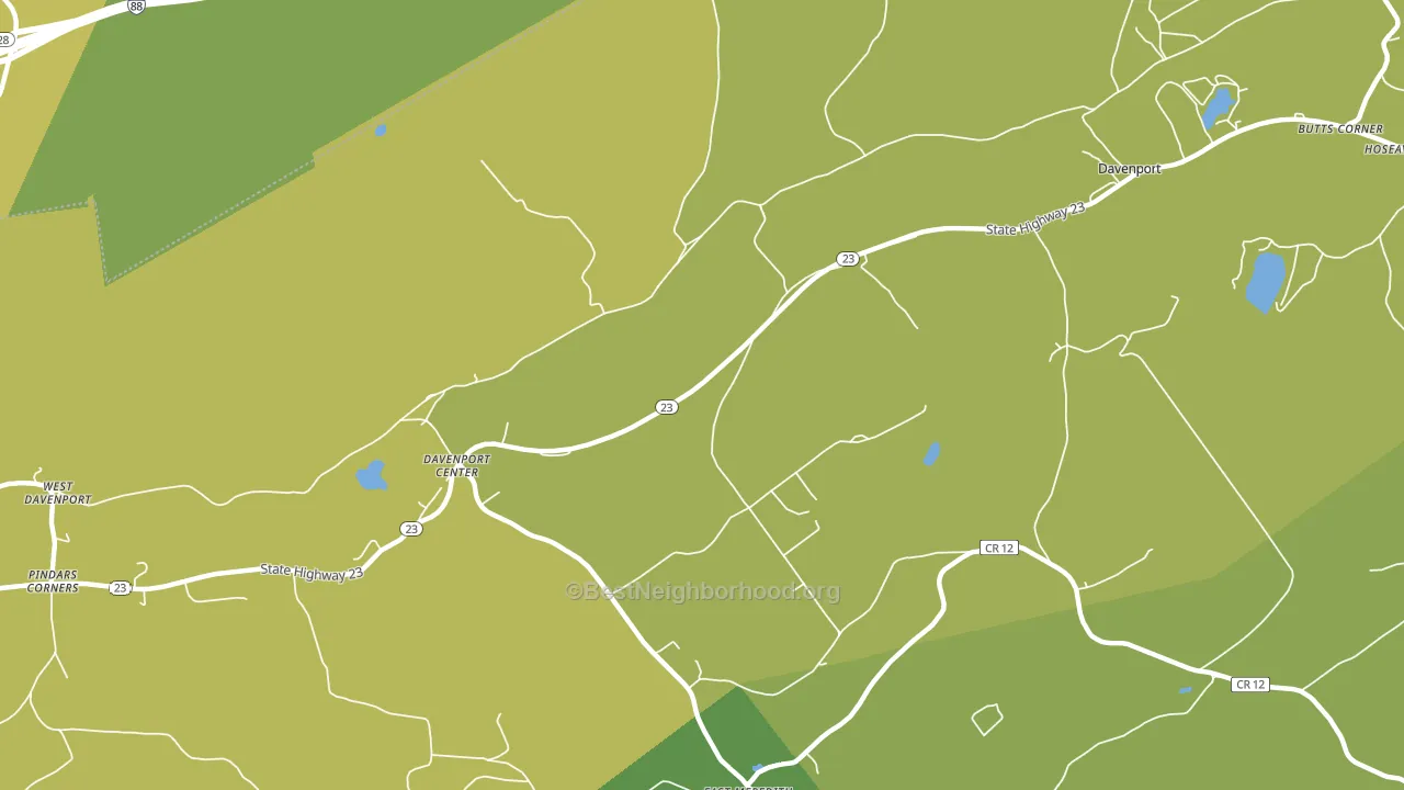 13751, NY block-group voter-turnout map