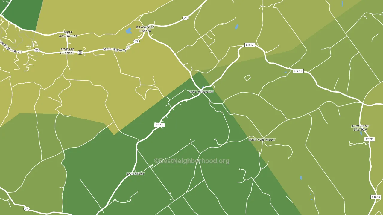 13757, NY block-group voter-turnout map