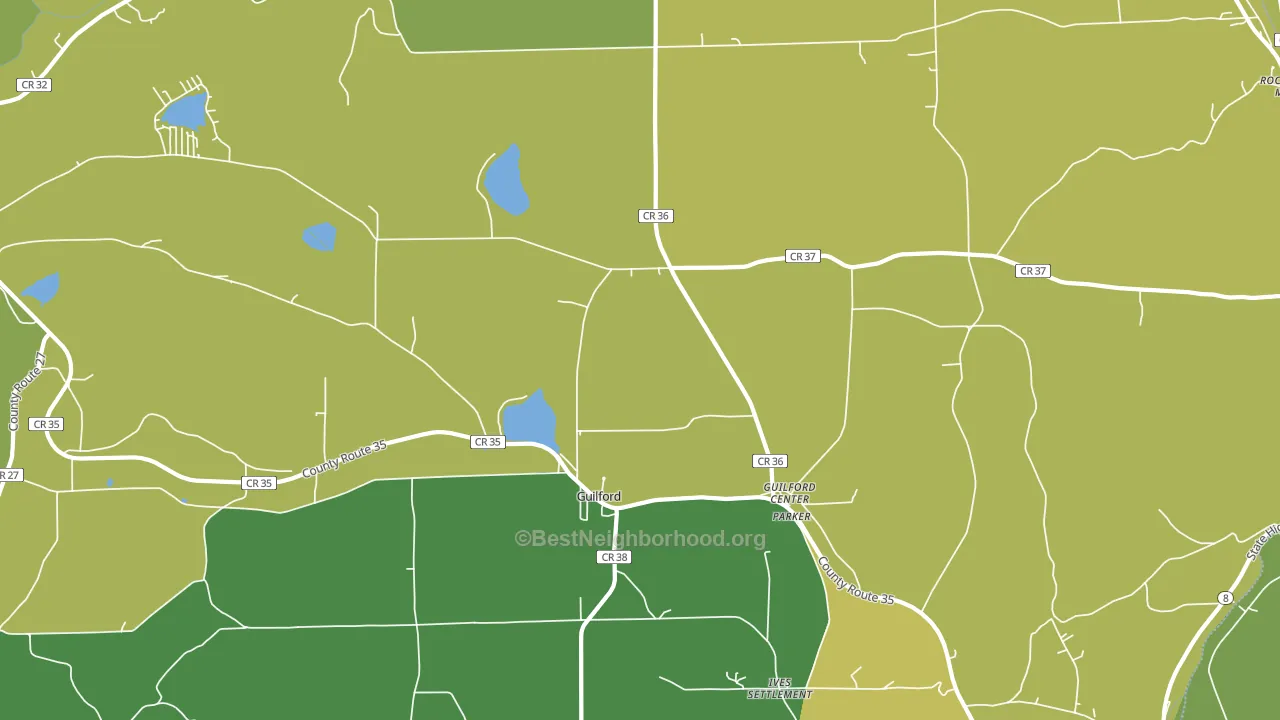 13780, NY block-group voter-turnout map