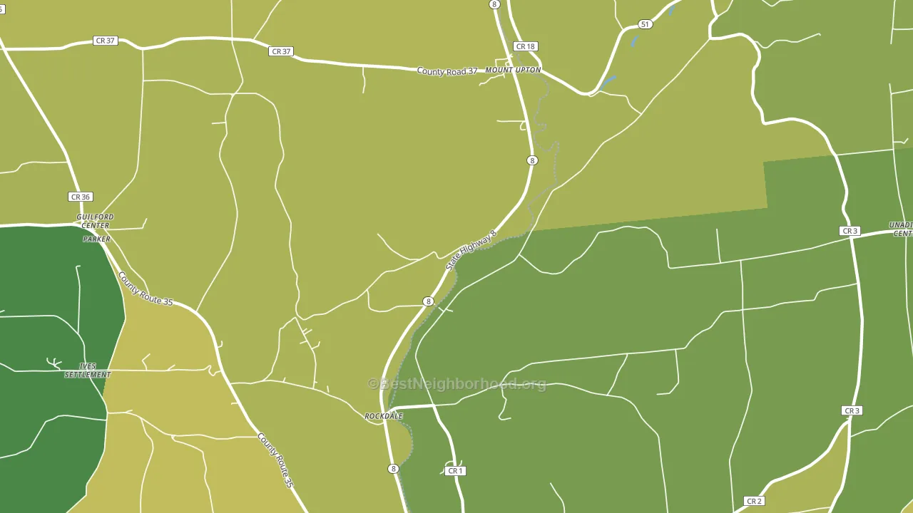13809, NY block-group voter-turnout map
