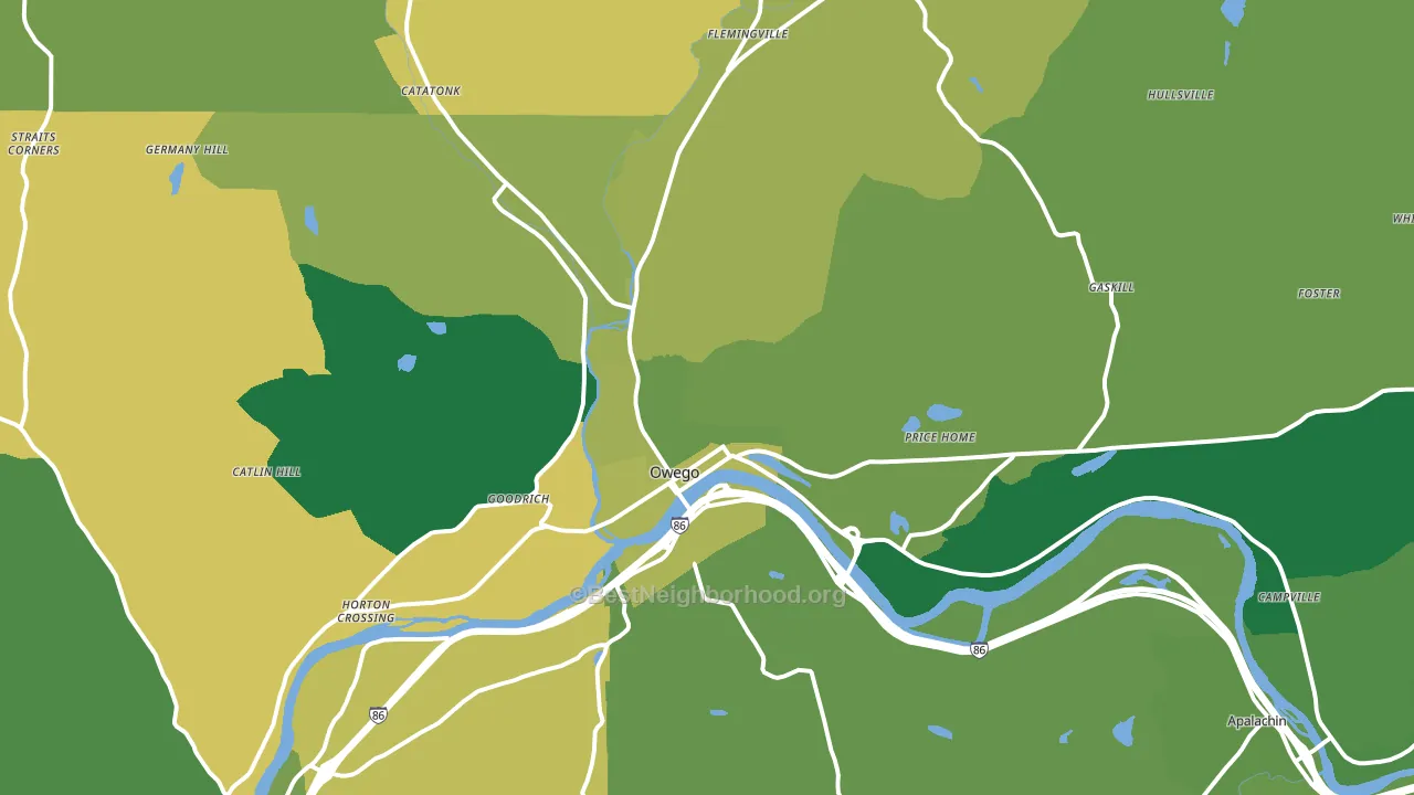 13827, NY block-group voter-turnout map