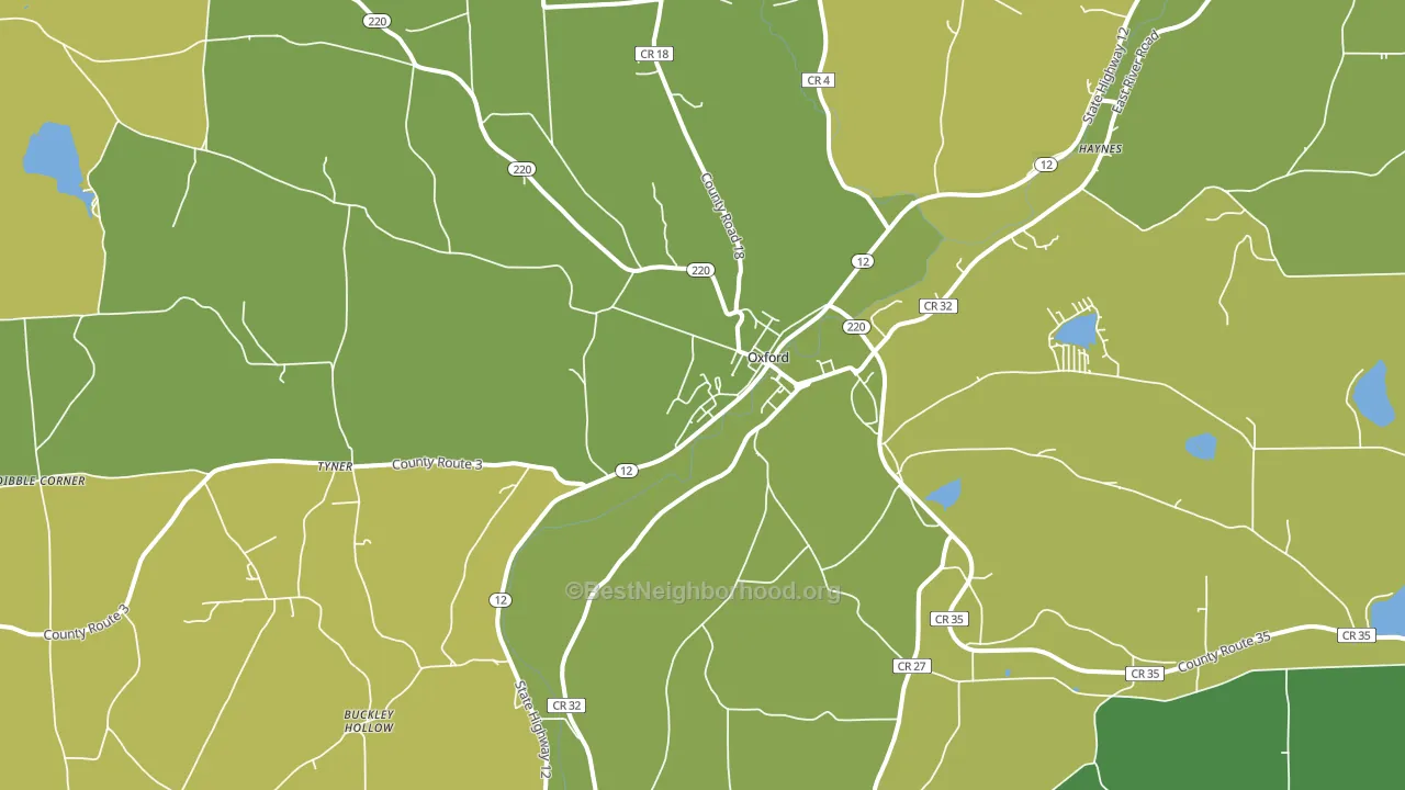 13830, NY block-group voter-turnout map