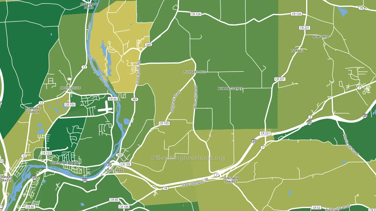 13833, NY block-group voter-turnout map