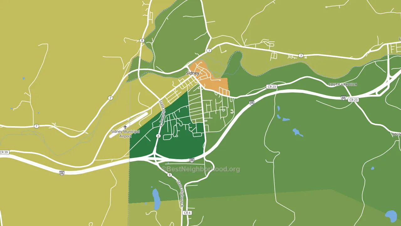 13838, NY block-group voter-turnout map