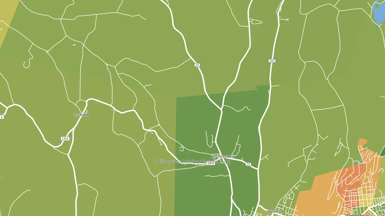 13861, NY block-group voter-turnout map