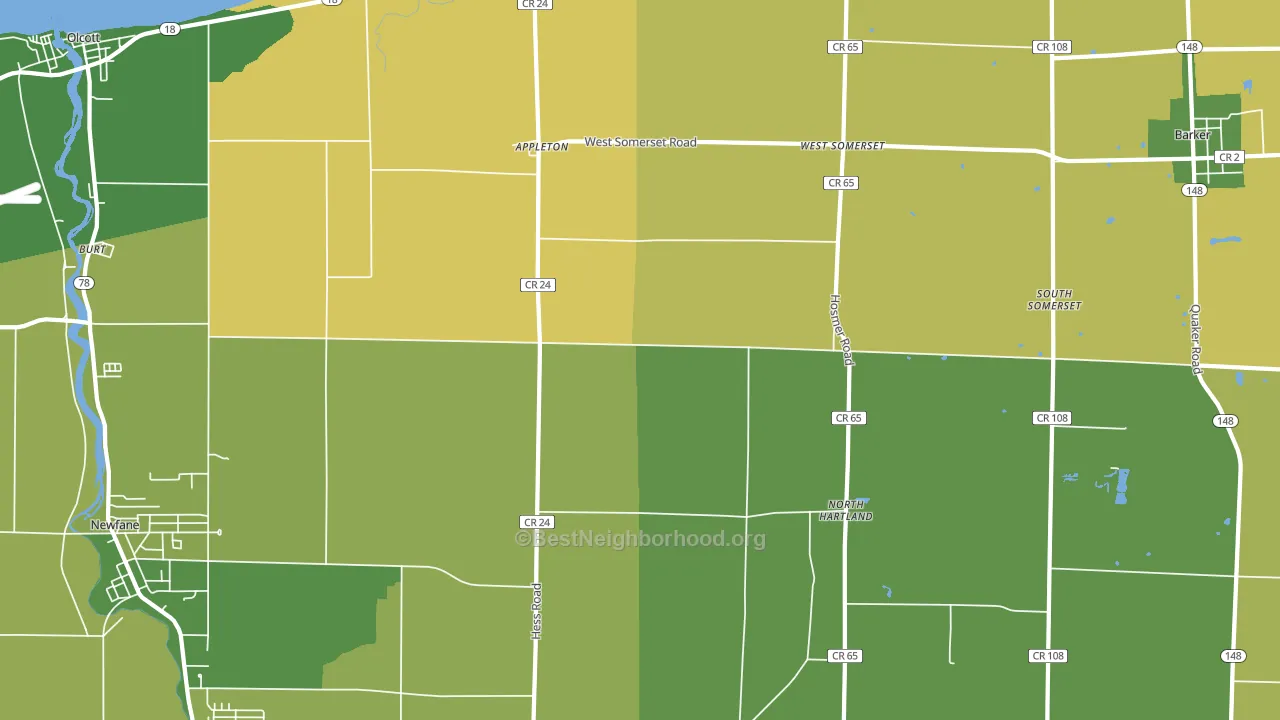14008, NY block-group voter-turnout map