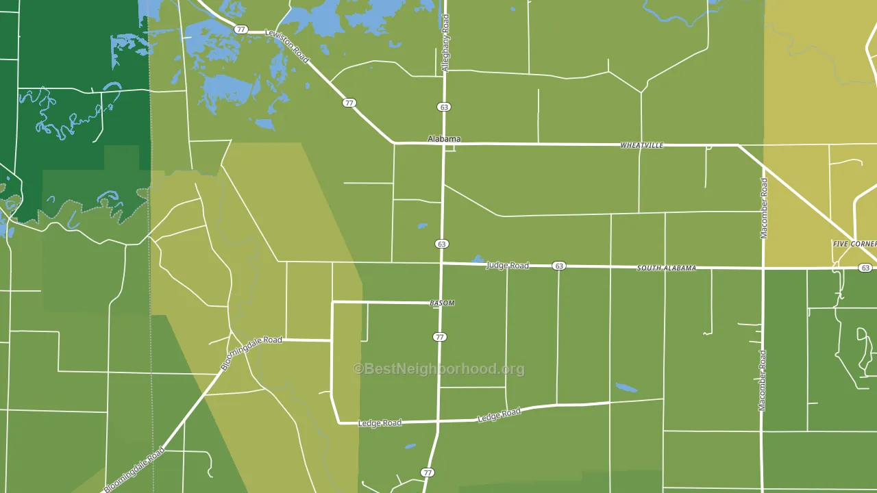 14013, NY block-group voter-turnout map