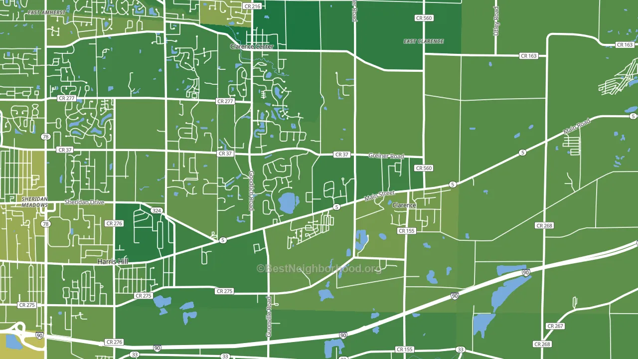 14031, NY block-group voter-turnout map