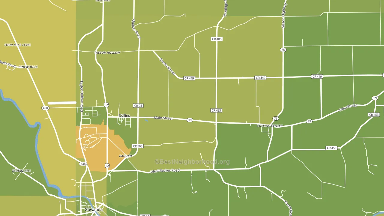 14034, NY block-group voter-turnout map