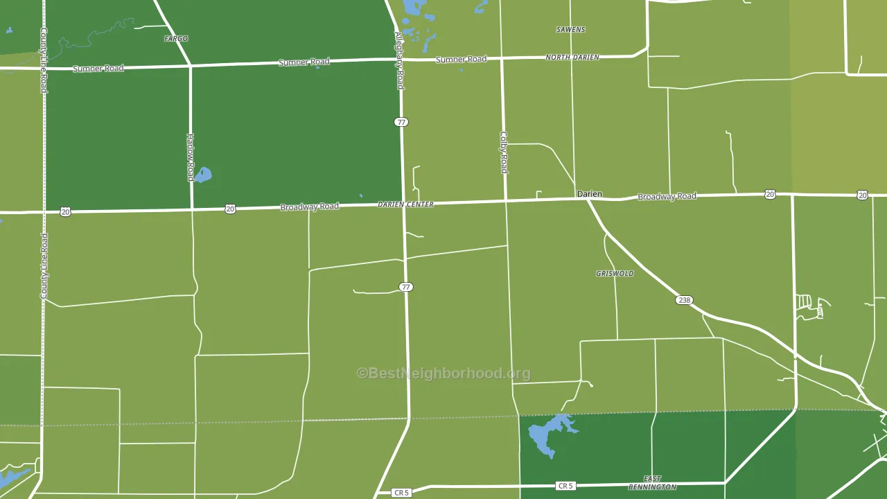 14040, NY block-group voter-turnout map
