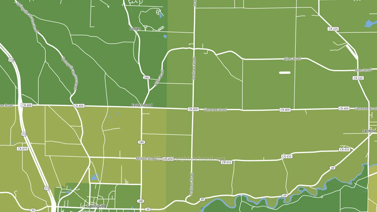 14055, NY block-group voter-turnout map