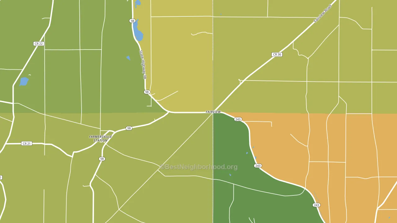 14060, NY block-group voter-turnout map