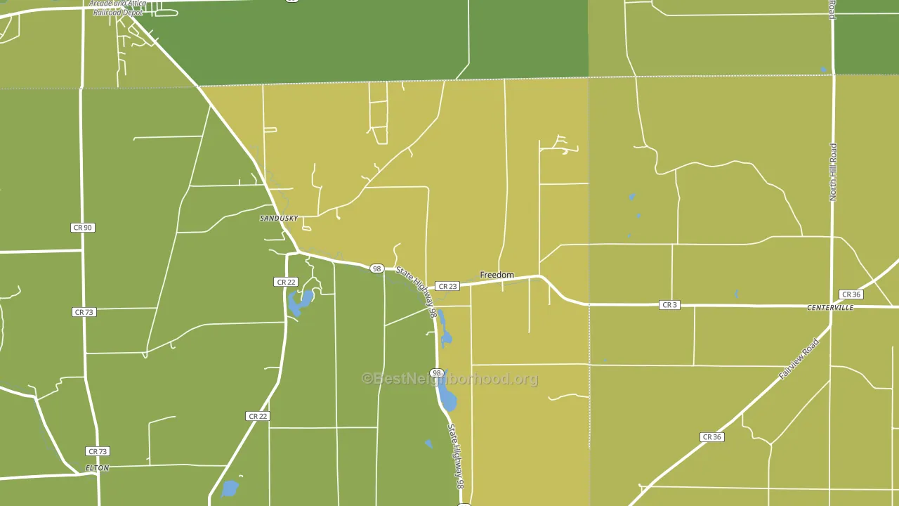 14065, NY block-group voter-turnout map