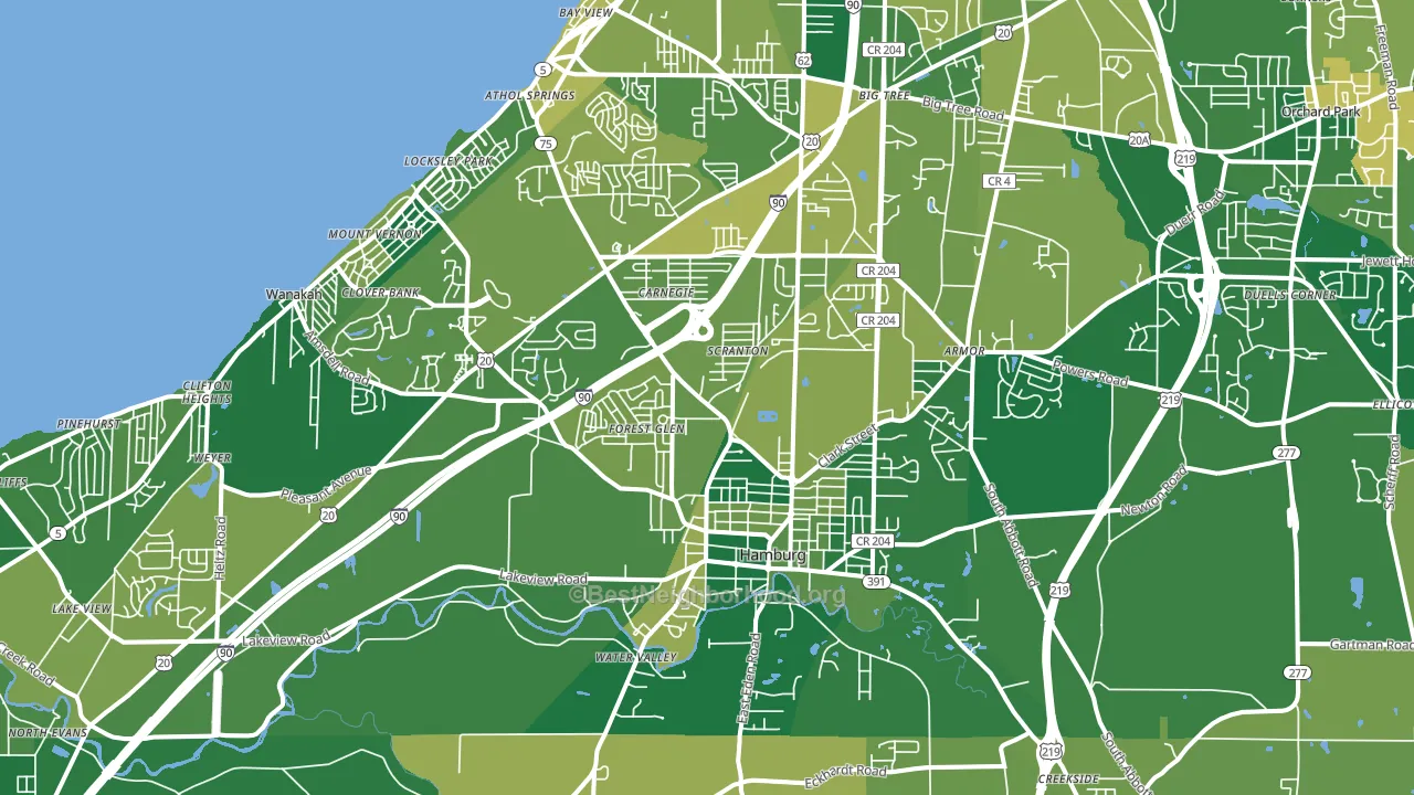14075, NY block-group voter-turnout map