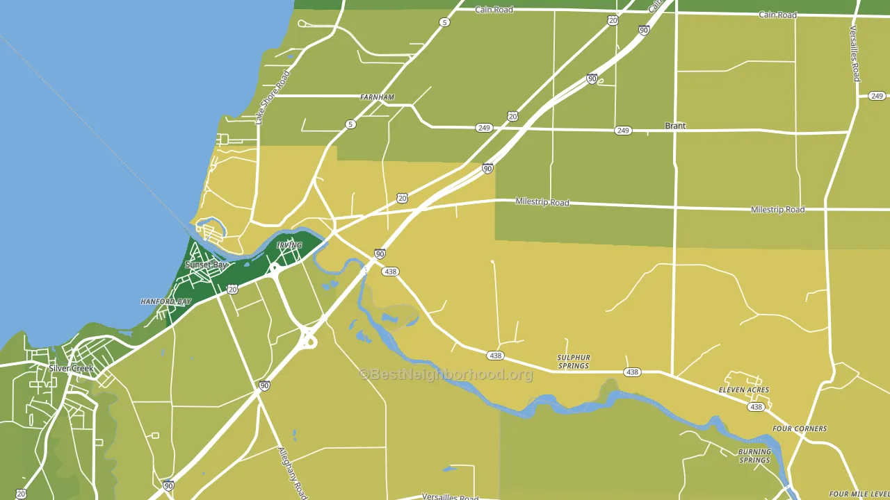 14081, NY block-group voter-turnout map